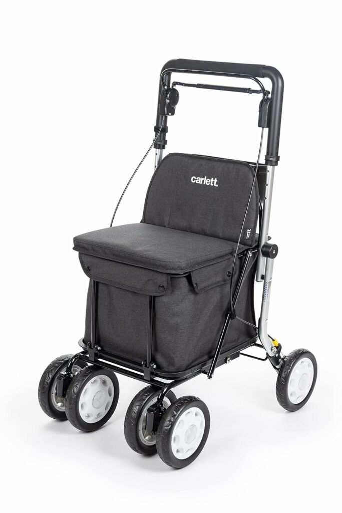 Déambulateur et Caddy en un back