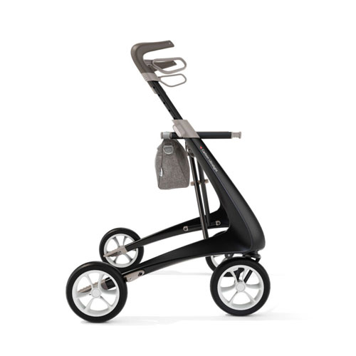 Rollator Carbo Ultralight noir côté droit