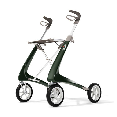 Rollator Carbo Ultralight Vert côté gauche